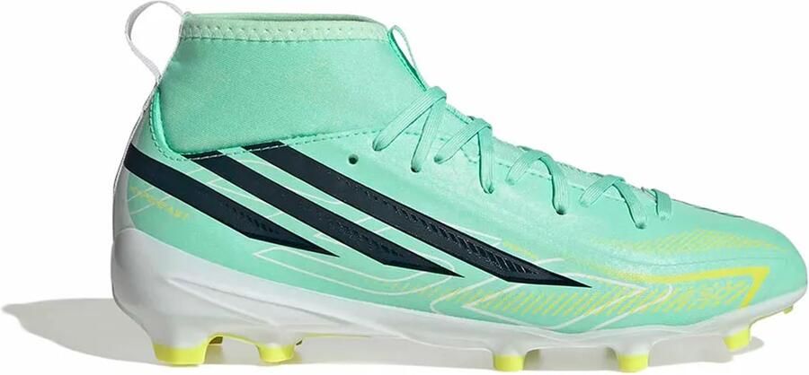 Adidas F50 Hyperfast League Mid FG Junior Voetbal schoen firm ground Groen