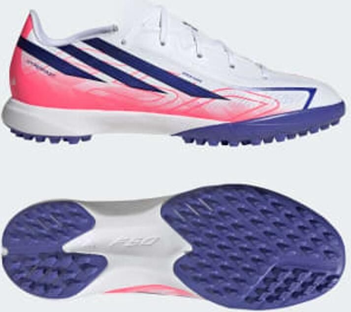 Adidas F50 Hyperfast League Tf Junioren Voetbalschoenen Wit 1 2 Kinderen