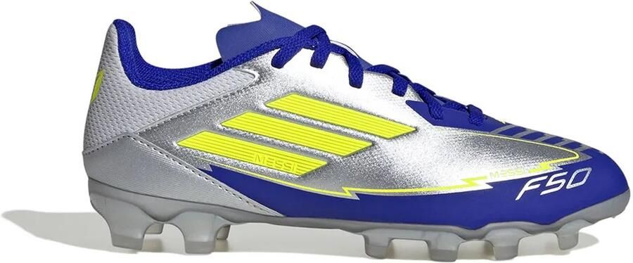 Adidas F50 League Messi Mg Junioren Voetbalschoenen Zilver Kinderen