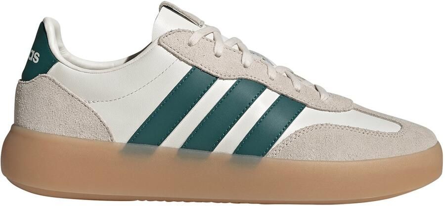 Adidas Heren Barreda Decode Sneaker Leer Streetstyle JR1230 Off White Collegiate Green