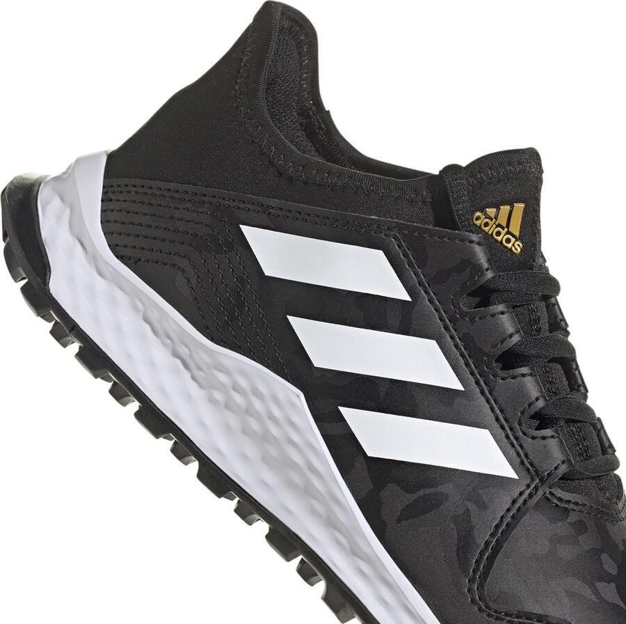 Adidas Hockey Youngstar hockeyschoenen Black white gold met. Hockey Hockeyschoenen Veld - Foto 2