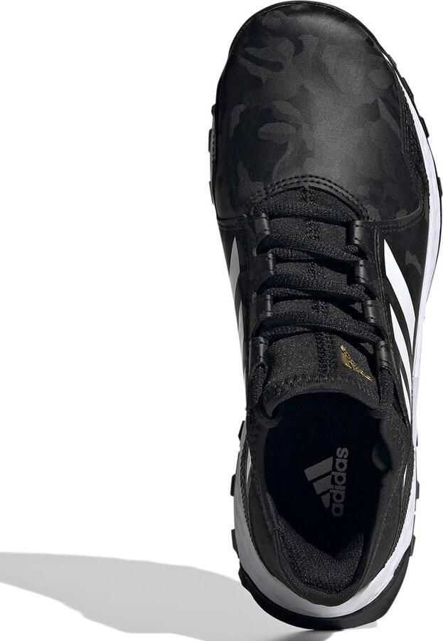 Adidas Hockey Youngstar hockeyschoenen Black white gold met. Hockey Hockeyschoenen Veld - Foto 8