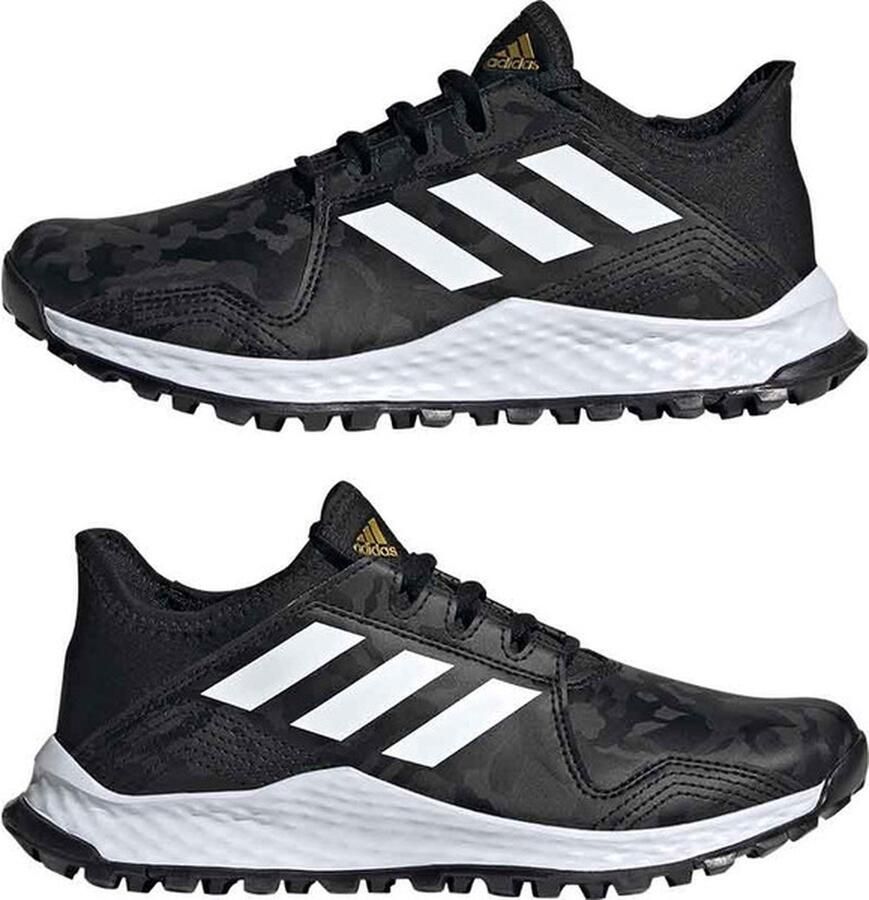 Adidas Hockey Youngstar hockeyschoenen Black white gold met. Hockey Hockeyschoenen Veld - Foto 4