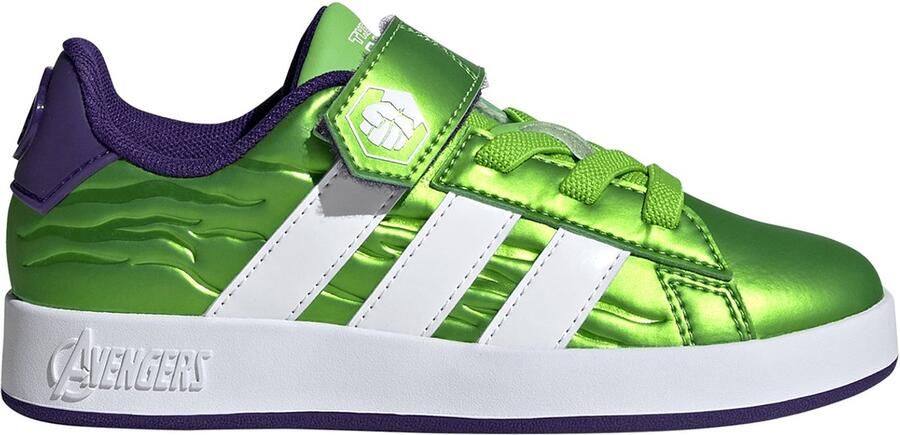 Adidas Kinderen Marvel Avengers Grand Court Sneaker HP3607 Sesogr Ftwwht Cpurpur