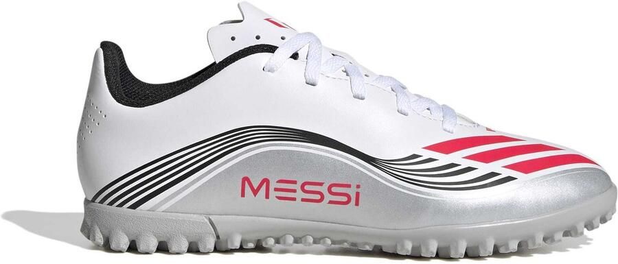 Adidas Perfor ce F50 Messi Club junior voetbalschoenen wit rood grijs - Foto 3