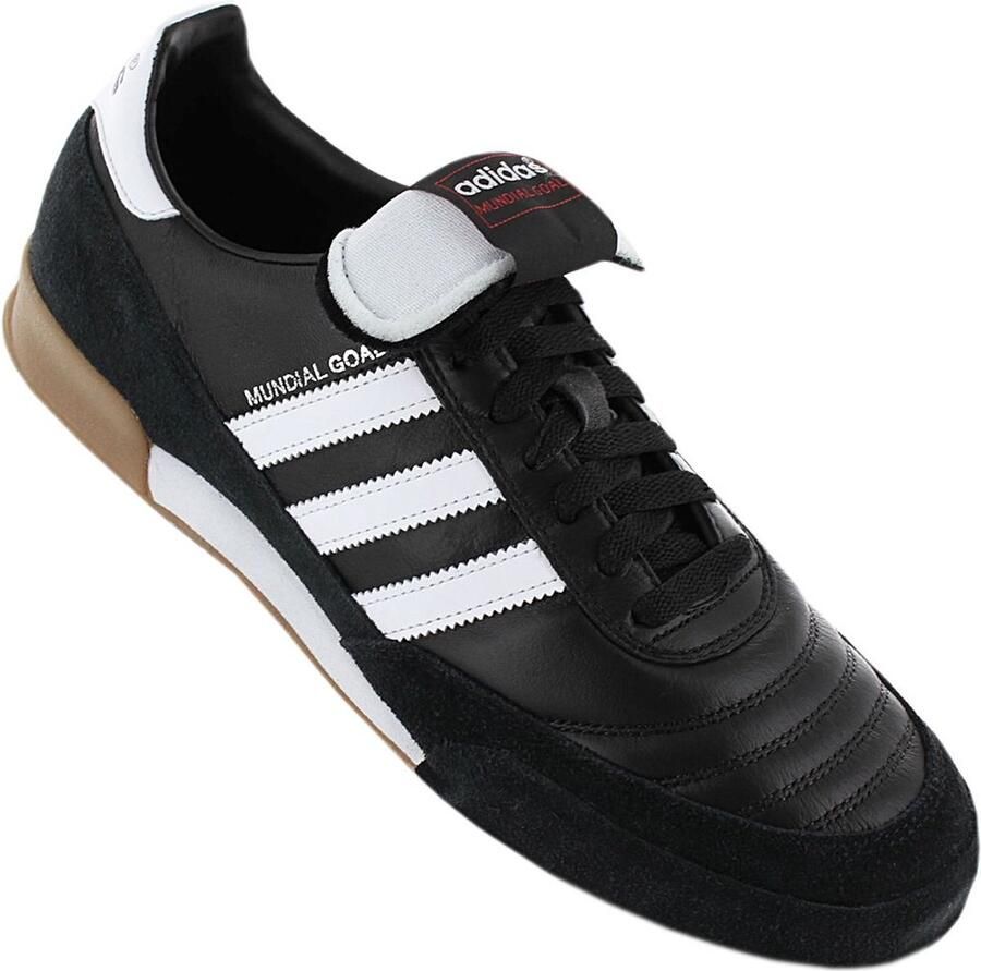 Adidas Mundial Goal Lederen Indoorschoen 41 1 3 Black White - Foto 4