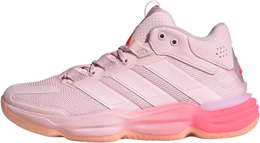 Adidas Performance Court Stabil Indoor Sneakers Dames Roze