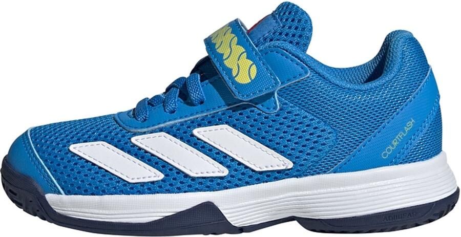 Adidas Perfor ce Courtflash Tennisschoenen Met Klittenband Kids Kinderen Blauw