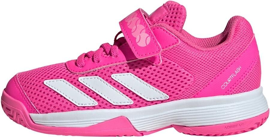 Adidas Perfor ce Courtflash Tennisschoenen met Klittenband Kids Kinderen Roze