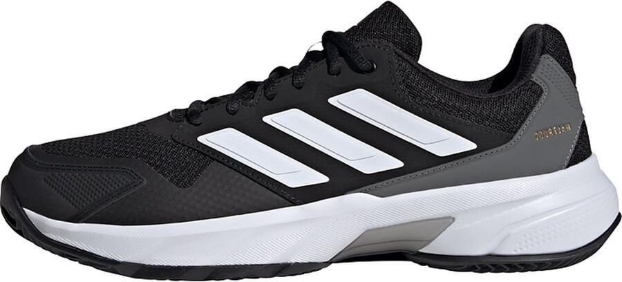 ADIDAS PERFORMANCE Sportschoen 'CourtJam Control 3' donkergrijs zwart wit
