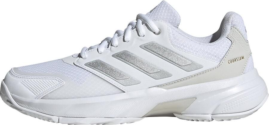 ADIDAS PERFORMANCE Sportschoen 'CourtJam Control 3' lichtgrijs zilver wit