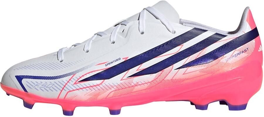 Adidas Perfor ce F50 Hyperfast League junior imitatieleren voetbalschoenen roze paars - Foto 4