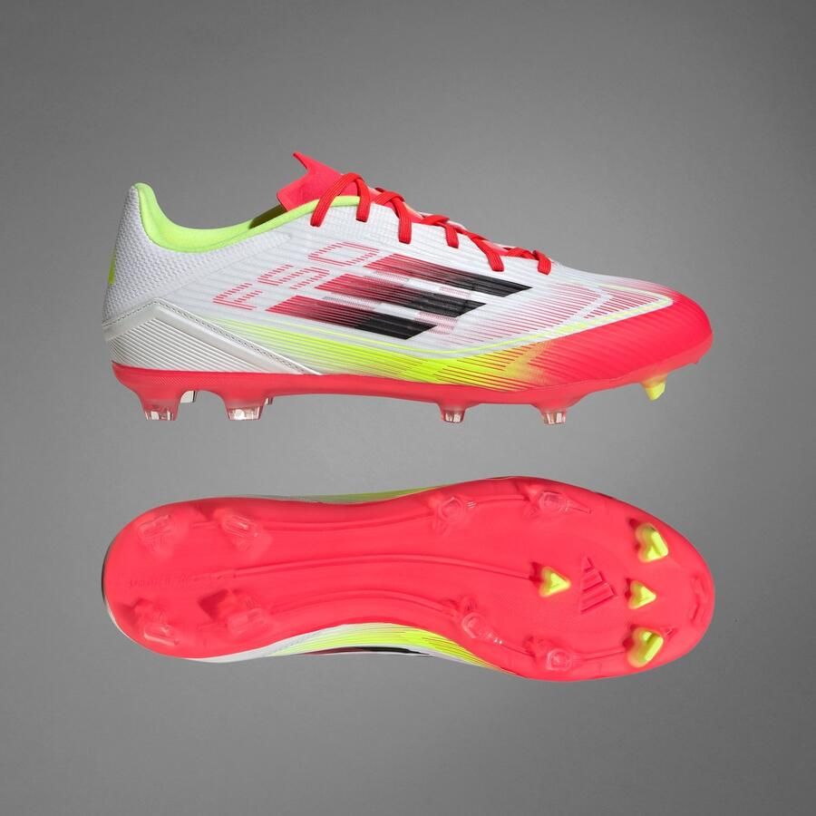 Adidas F50 League FG Cloud White Core Black Solar Yellow- Cloud White Core Black Solar Yellow