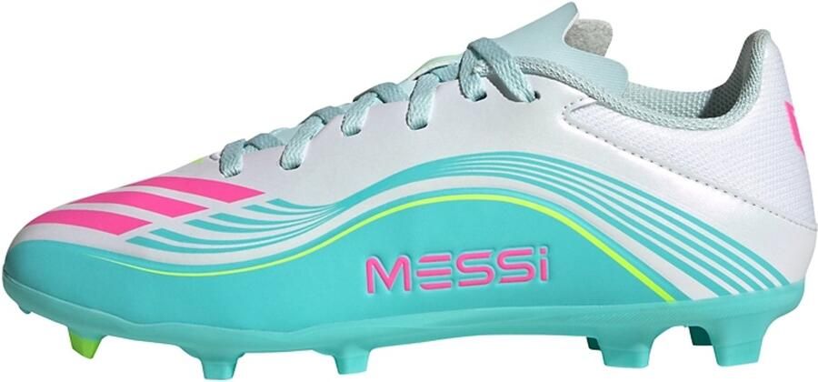 Adidas Perfor ce F50 Messi League Firm Ground Multi Ground Voetbalschoenen Kids Kinderen Wit