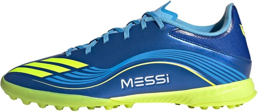 Adidas Perfor ce F50 Messi League Voetbalschoenen voor kunstgras Unisex Blauw