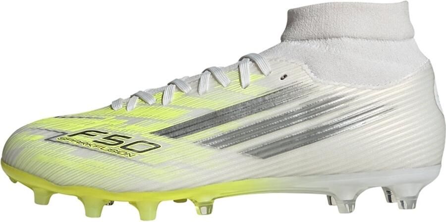 Adidas Performance F50 SPARKFUSION LEAGUE Mid Cut Firm Ground Artificial Ground Voetbalschoenen Dames Wit