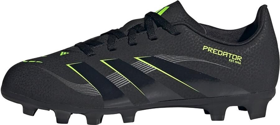 Adidas Predator Club Gras Kunstgras Voetbalschoenen (MG) Kids Zwart Donkergrijs Neongeel - Foto 4