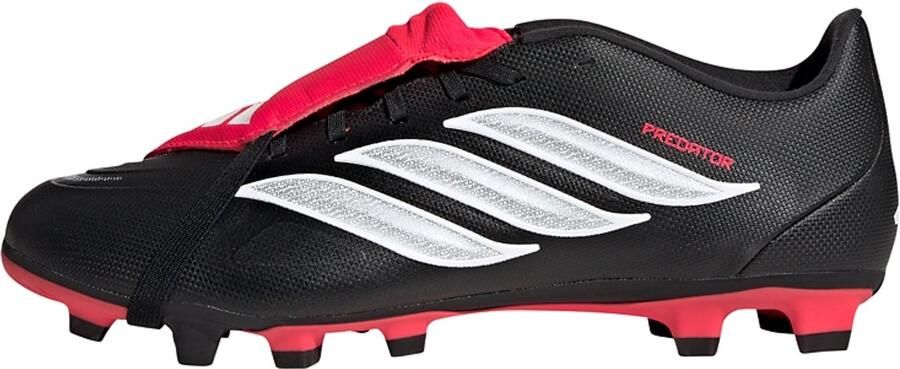 Adidas Perfor ce Predator Club Fold-Over Tongue Firm Ground Multi Ground Voetbalschoenen Unisex Zwart