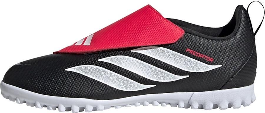 Adidas Perfor ce Predator Club Fold-Over Tongue Turf Voetbalschoenen Kids Kinderen Zwart
