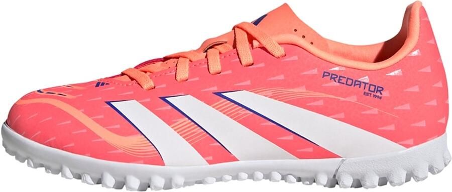 Adidas Perfor ce Predator Club junior voetbalshcoenen koraalrood wit kobaltblauw - Foto 6