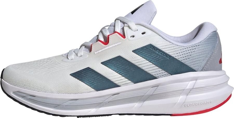 Adidas Heren Questar 3 Hardloopschoen Sneaker Bounce JQ5081 Cloud White Core Black - Foto 2