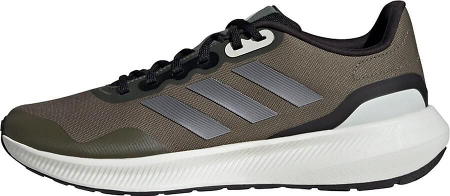 Adidas Performance Runfalcon 3.0 hardloopschoenen olijfgroen zwart wit - Foto 3