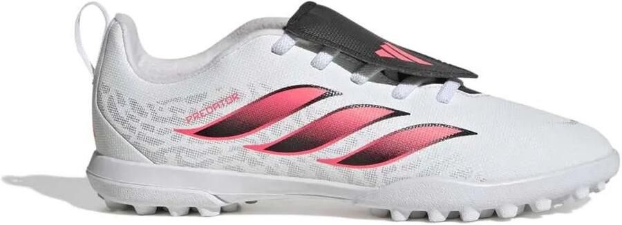 Adidas Predator Club Fold-over Tongue Elastic Laces Tf Junioren Voetbalschoenen Wit 2 3 Kinderen