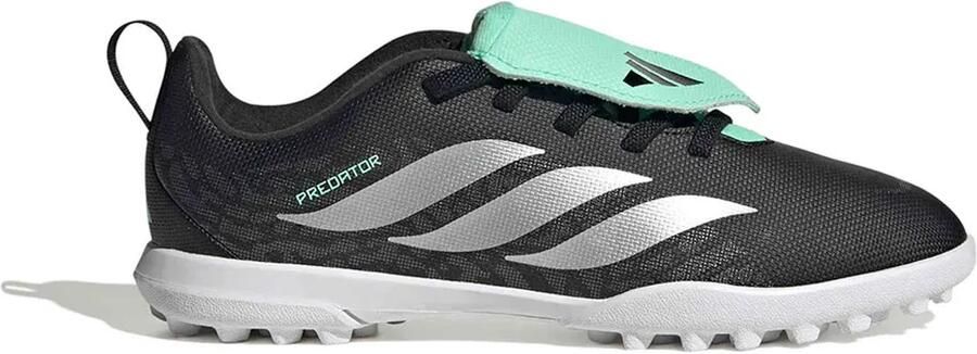Adidas Predator Club Fold-over Tongue Elastic Laces Tf Junioren Voetbalschoenen Zwart 1 2 Kinderen