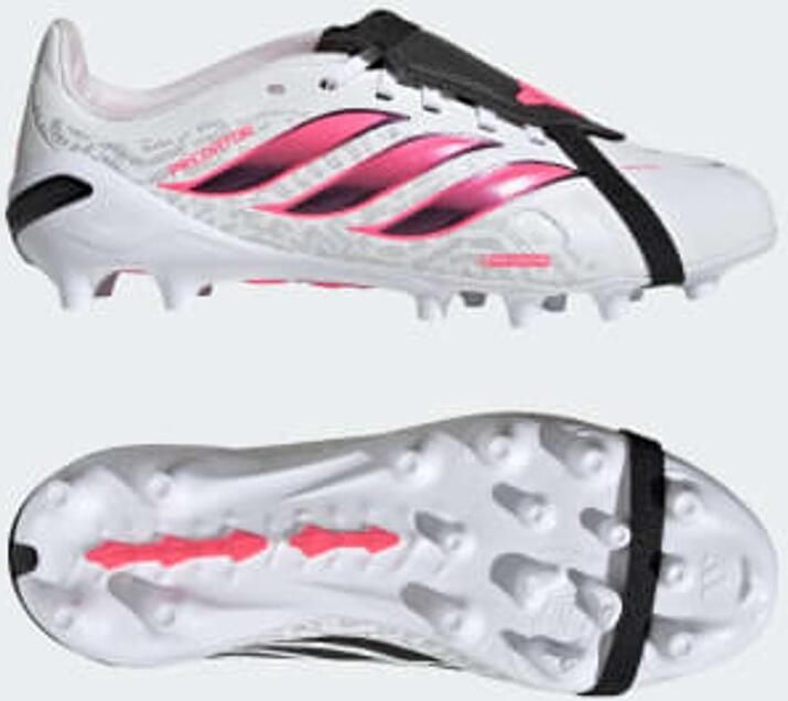 Adidas Predator League Fold-over Tongue Ag Junioren Voetbalschoenen Wit 1 2 Kinderen