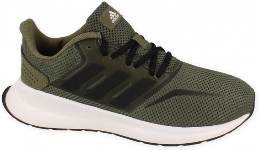 Adidas Perfor ce Runfalcon hardloopschoenen kaki zwart wit kids - Foto 2
