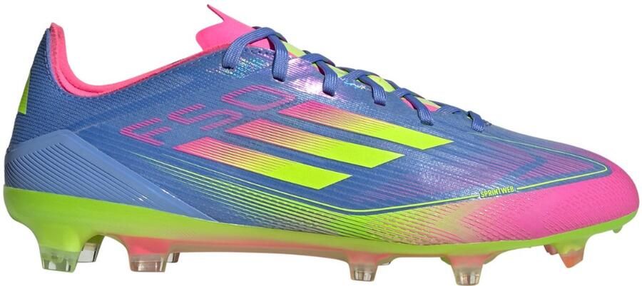Adidas F50 Pro Gras Voetbalschoenen (FG) Blauw Neongeel Roze