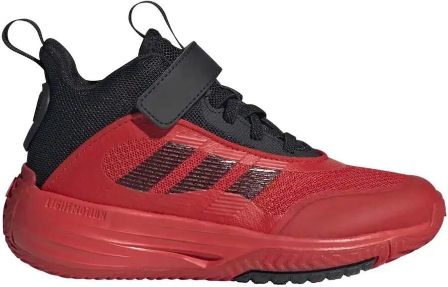 Adidas Own The Game 3.0 Junior Basketbalschoenen Rood Zwart