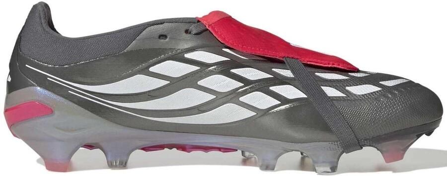 Adidas Predator Pro FT Gras Voetbalschoenen (FG) Donkergrijs Wit Zilver Rood