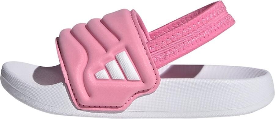 Adidas Sportswear Adilette Estrap 2.0 badslippers met hielbandje roze wit - Foto 8