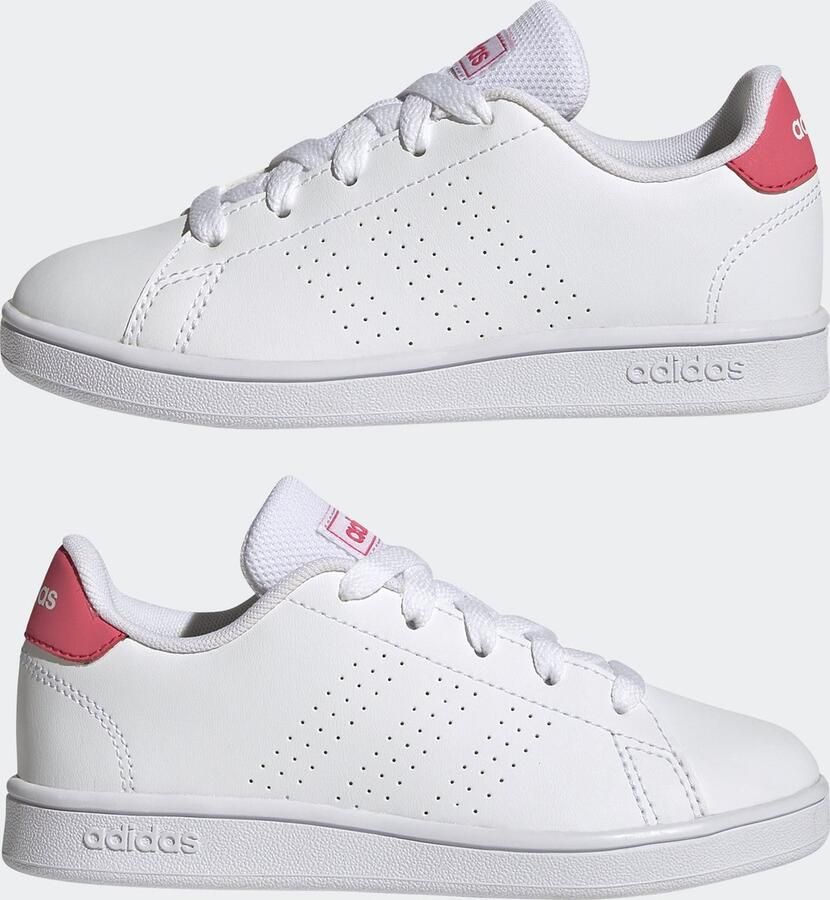 Adidas Sportswear Advantage sneakers wit lichtgrijs Imitatieleer 36 2 3 - Foto 6