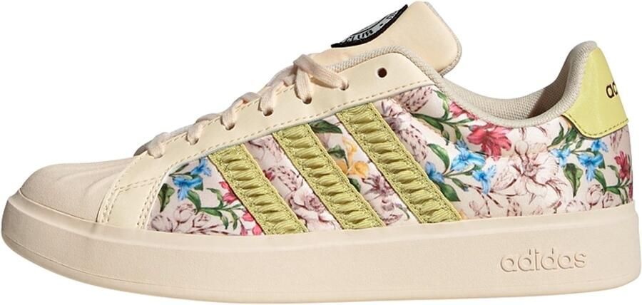 Adidas Streettalk Sneakers Dames Beige 2 3 Mesh Synthetisch