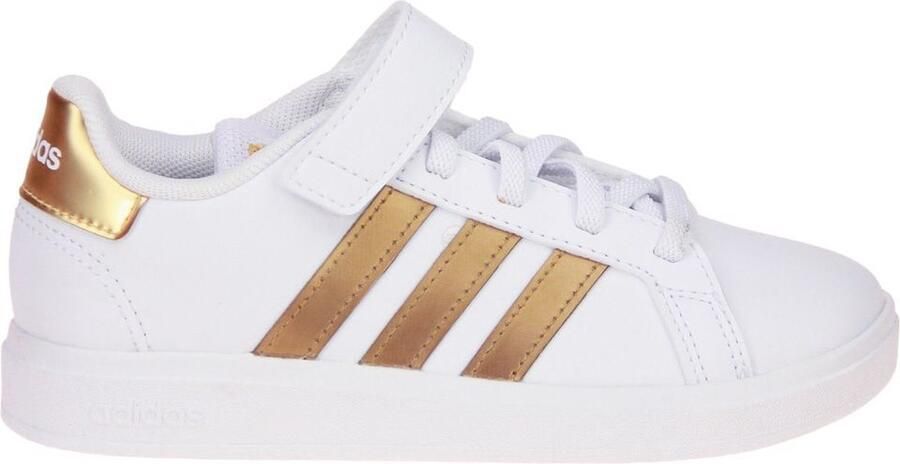 Adidas Sportswear Grand Court Sustainable Lifestyle Court Schoenen met Elastische Veters en Klittenband Kinderen Wit - Foto 8