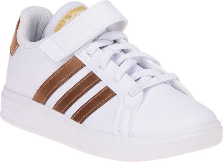 Adidas Sportswear Grand Court Sustainable Lifestyle Court Schoenen met Elastische Veters en Klittenband Kinderen Wit - Foto 6