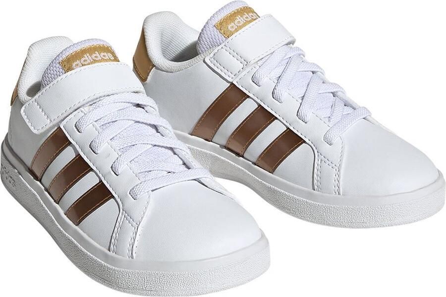 Adidas Sportswear Grand Court Sustainable Lifestyle Court Schoenen met Elastische Veters en Klittenband Kinderen Wit - Foto 7