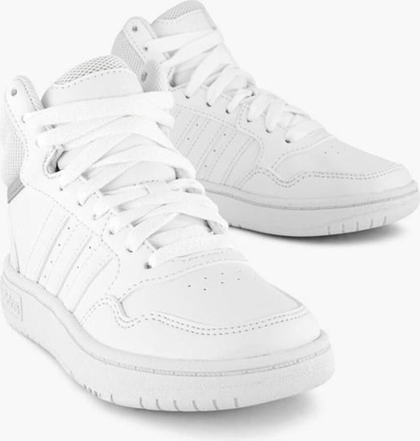 Adidas Sportswear Hoops Mid 3.0 sneakers wit grijs Imitatieleer 28 1 2 - Foto 4