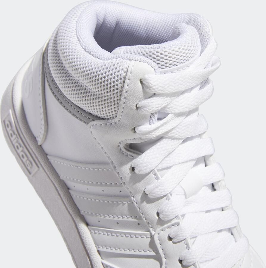 Adidas Sportswear Hoops Mid 3.0 sneakers wit grijs Imitatieleer 28 1 2 - Foto 3