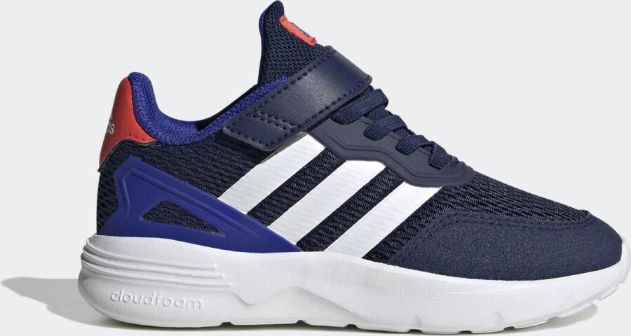 Adidas Sportswear Nebzed Lifestyle Running Schoenen met Elastische Veters en Klittenband Kinderen Blauw - Foto 13