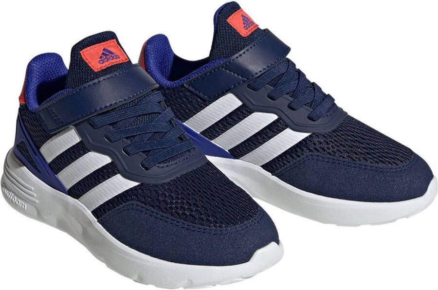 Adidas Sportswear Nebzed Lifestyle Running Schoenen met Elastische Veters en Klittenband Kinderen Blauw - Foto 8