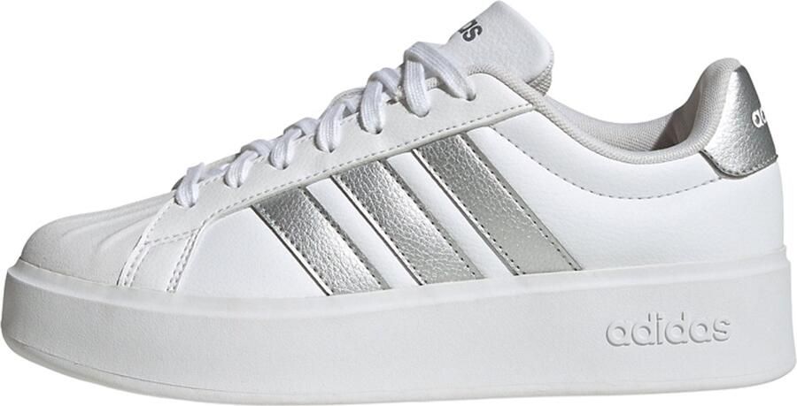 Adidas Dames STREETTALK BOLD Sneaker Dames Plateau Schoenen KJ3857 wit zilver - Foto 3