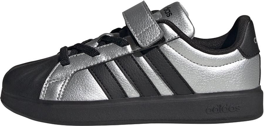 Adidas Streettalk Peuterschoenen Zilver Mesh Synthetisch