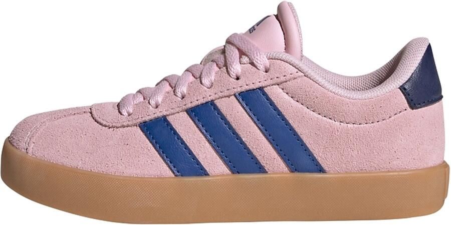 Adidas VL Court 3.0 K unisex kinder sneaker suède KI9492 royal blue clear pink - Foto 6