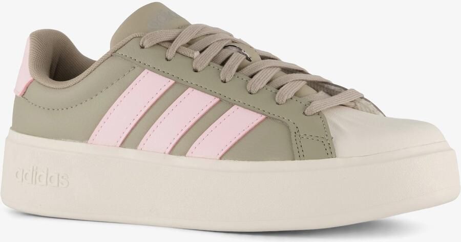 Adidas Sportswear Streettalk sneakers olijfgroen roze Imitatieleer - Foto 4