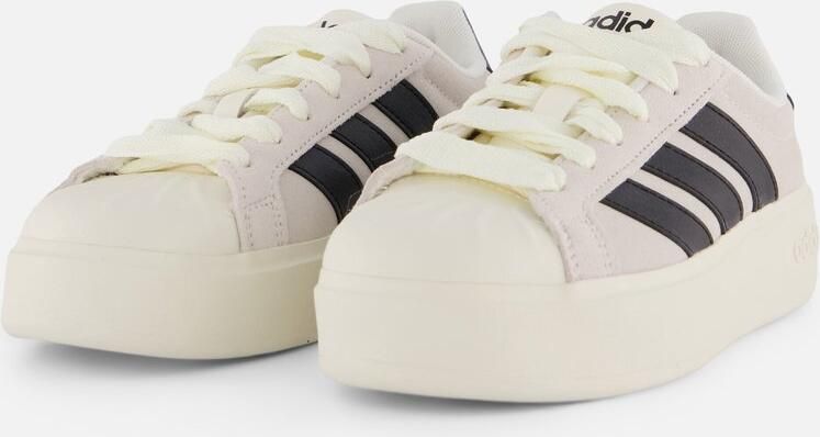 Adidas Sportswear Streettalk Bold leren suède sneakers ecru zwart - Foto 4