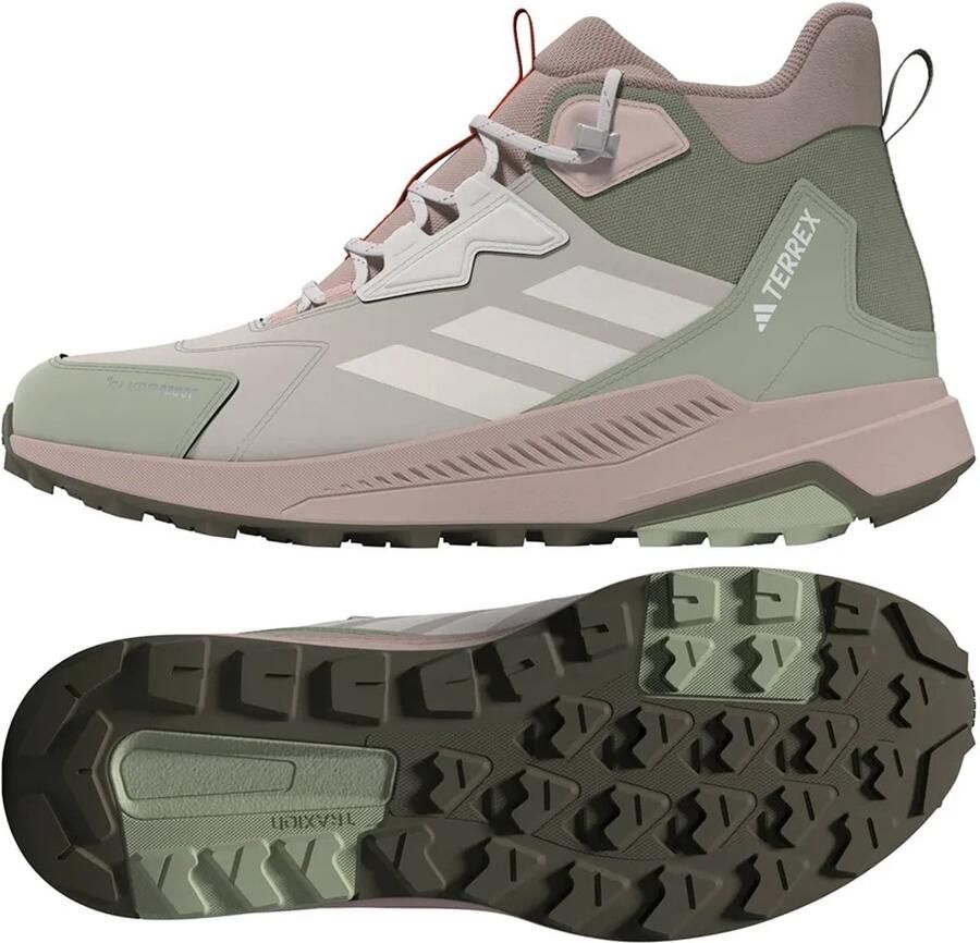 Adidas Terrex Anylander Leather Mid Climaproof Wandelschoenen Groen 2 3 Vrouw