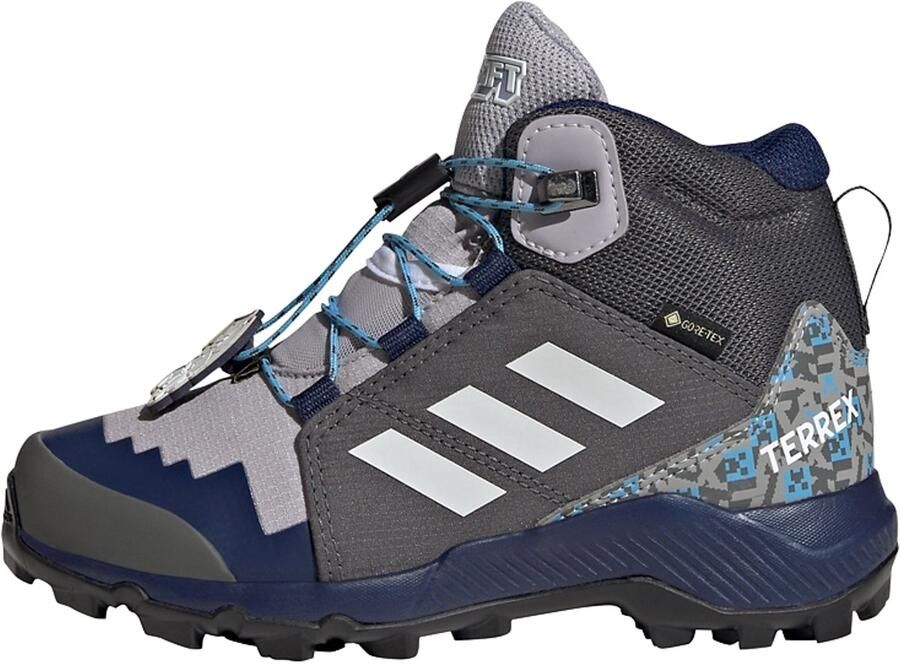 Adidas Terrex Minecraft Terrex Mid Gore-Tex Hikingschoenen Kids Kinderen Grijs